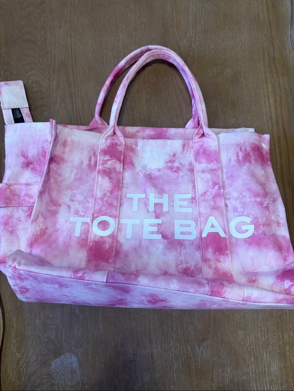 The Tote Bag Pink Tie-Dye Canvas Tote